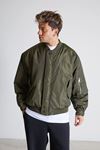 Oversize Bomber Ceket-Haki