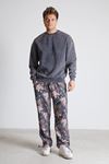 Kamuflaj Jogger Pantolon-Siyah/Bej